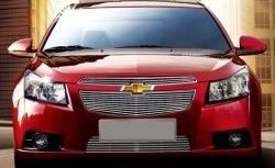 6 749 р. Декоративные вставки решетки радиатора и переднего бампера CT Chevrolet Cruze J300 седан рестайлинг (2012-2015) (Неокрашенная)  с доставкой в г. Воронеж. Увеличить фотографию 1