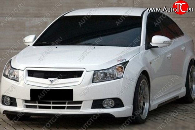 2 999 р. Решётка радиатора Road Runs style Chevrolet Cruze J300 седан рестайлинг (2012-2015) (Неокрашенная)  с доставкой в г. Воронеж