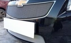 1 559 р. Нижняя сетка на бампер Russtal (хром) Chevrolet Cruze J300 седан рестайлинг (2012-2015)  с доставкой в г. Воронеж. Увеличить фотографию 4