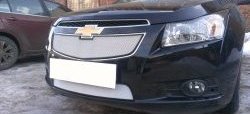 1 559 р. Нижняя сетка на бампер Russtal (хром) Chevrolet Cruze J300 седан рестайлинг (2012-2015)  с доставкой в г. Воронеж. Увеличить фотографию 7
