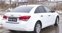 979 р. Защитная накладка на задний бампер RA  Chevrolet Cruze  J300 (2012-2015) седан рестайлинг  с доставкой в г. Воронеж. Увеличить фотографию 2