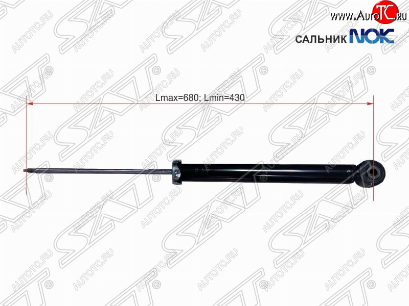 2 279 р. Амортизатор задний SAT (LH=RH)  Chevrolet Cruze ( J300,  J305,  J308) (2009-2015), Opel Astra  J (2009-2017)  с доставкой в г. Воронеж