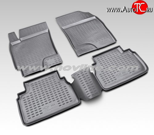 1 052 р. Коврики в салон Element 4 шт. (полиуретан). Chevrolet Epica V250 (2006-2012)  с доставкой в г. Воронеж