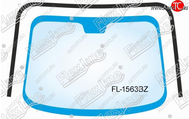2 799 р. Молдинг лобового стекла FlexLine Chevrolet Lacetti седан (2002-2013)  с доставкой в г. Воронеж