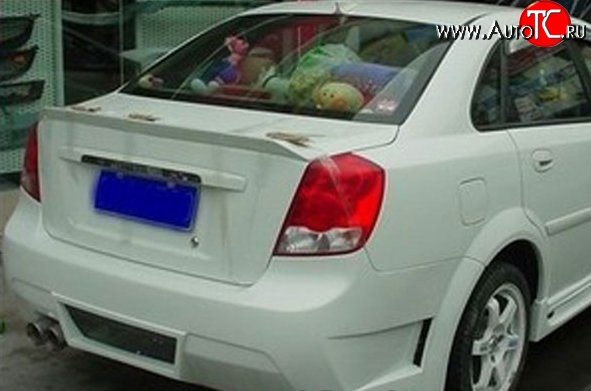 3 499 р. Лип спойлер M-VRS V2  Chevrolet Lacetti  седан (2002-2013) (Неокрашенный)  с доставкой в г. Воронеж