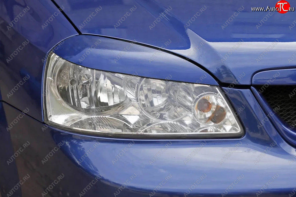 469 р. Реснички на фары KURAJ Chevrolet Lacetti седан (2002-2013) (Неокрашенные)  с доставкой в г. Воронеж