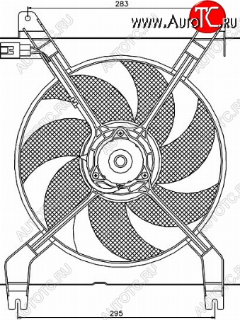 2 999 р. Вентилятор радиатора в сборе SAT (1.8) Chevrolet Rezzo (2000-2008)  с доставкой в г. Воронеж