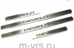 679 р. Накладки на порожки автомобиля M-VRS (нанесение надписи методом окраски) Chevrolet Lacetti седан (2002-2013)  с доставкой в г. Воронеж. Увеличить фотографию 1