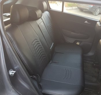 10 899 р. Чехлы для сидений Lord Autofashion Денвер (экокожа)  Chevrolet Lacetti ( седан,  универсал,  хэтчбек) (2002-2013), Daewoo Gentra ( KLAS) (2005-2016) (Чёрный, вставка чёрная)  с доставкой в г. Воронеж. Увеличить фотографию 5