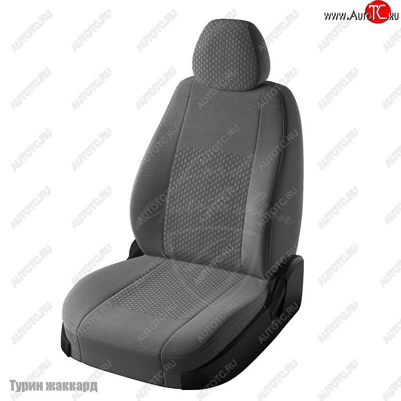 6 749 р. Чехлы для сидений Lord Autofashion Турин (жаккард)  Chevrolet Lacetti  седан (2002-2013), Daewoo Gentra (2005-2011) (Серый Норд, вставка Тома серый)  с доставкой в г. Воронеж