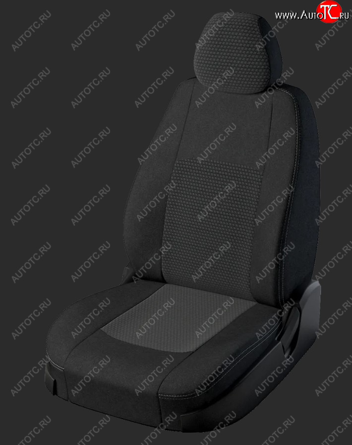 5 249 р. Чехлы для сидений Lord Autofashion Турин (жаккард, спинка 60/40+подлокотник, 2 П- и 1 Г- образных подголовника)  Chevrolet Lacetti ( седан,  универсал,  хэтчбек) (2002-2013), Daewoo Gentra ( KLAS) (2005-2016) (Чёрный, вставка Чёрный Мокка)  с доставкой в г. Воронеж