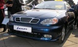 2 949 р. Накладка на передний бампер CT  Chevrolet Lanos ( T100,  T150,  седан) (1997-2017), Daewoo Sense  Т100 (1997-2008), ЗАЗ Chance ( седан,  хэтчбэк) (2009-2017), ЗАЗ Sens ( седан,  хэтчбэк) (2007-2017) (Неокрашенная)  с доставкой в г. Воронеж. Увеличить фотографию 1