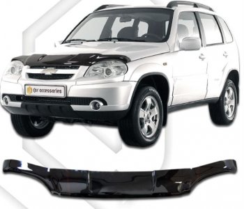 Дефлектор капота CA-Plastic Лада 2123 (Нива Шевроле) 1 рестайлинг (2009-2020)