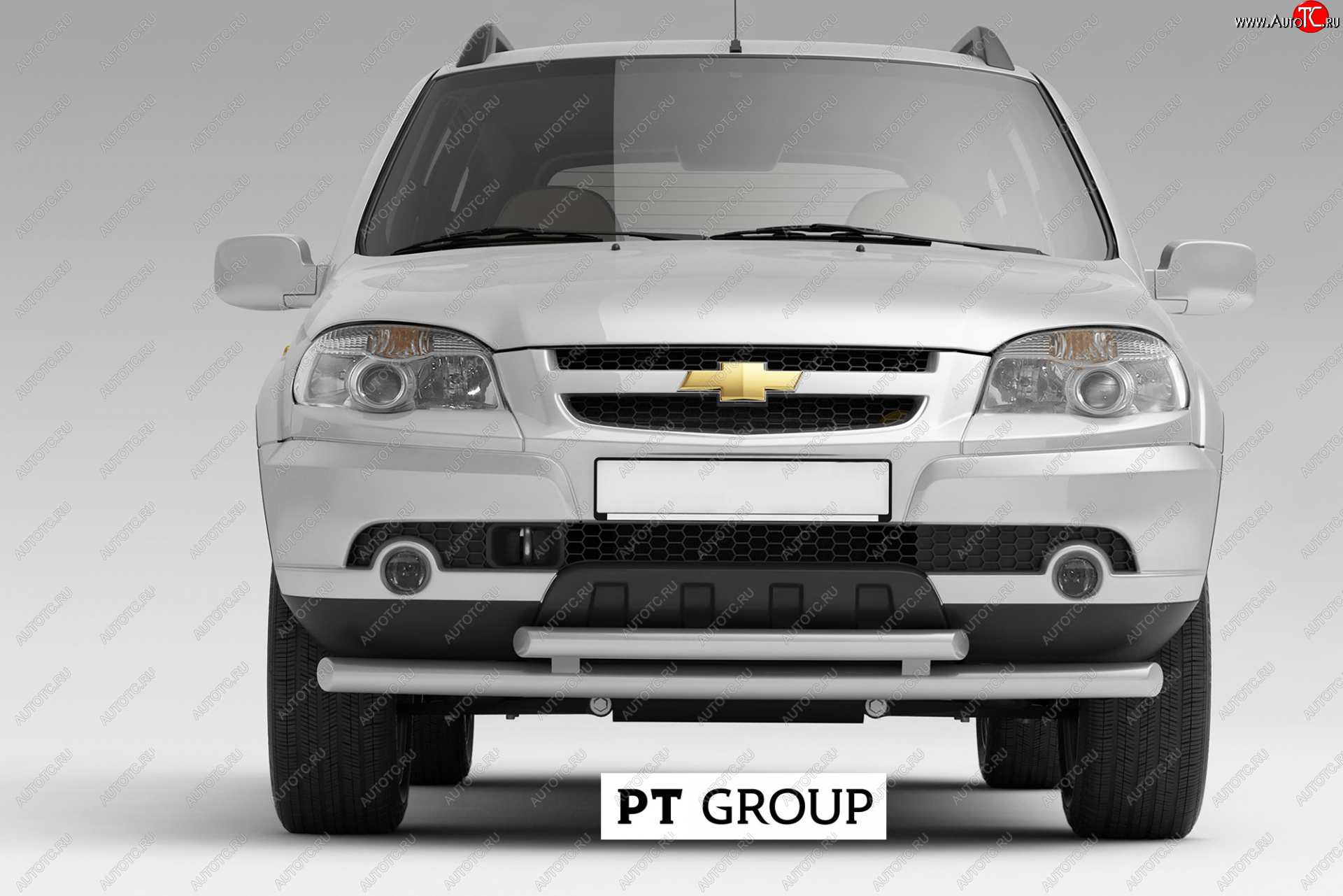 5 989 р. Защита переднего бампера Petroil Tuning (Ø63/51 мм) Лада 2123 (Нива Шевроле) 2 рестайлинг (2020-2021) (Сталь полимерным покрытием в цвет: серебристый ❞Искра❝)  с доставкой в г. Воронеж