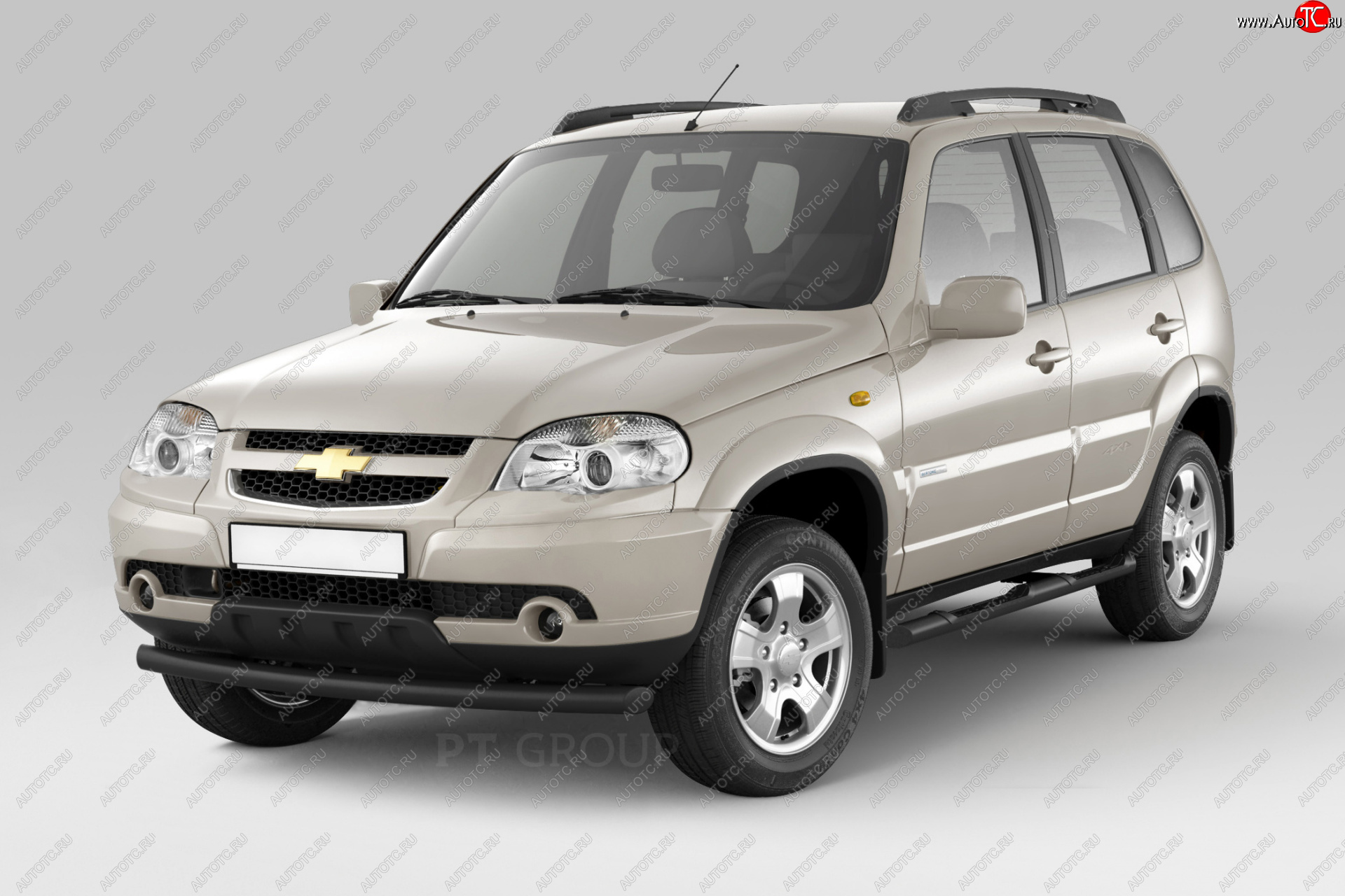 5 399 р. Защита порогов из трубы Ø63 мм с проступью Petroil Tuning  Chevrolet Niva  2123 (2009-2020), Лада 2123 (Нива Шевроле) (2009-2021) (Сталь с полимерным покрытием в цвет: черный ❞Шагрень❝)  с доставкой в г. Воронеж