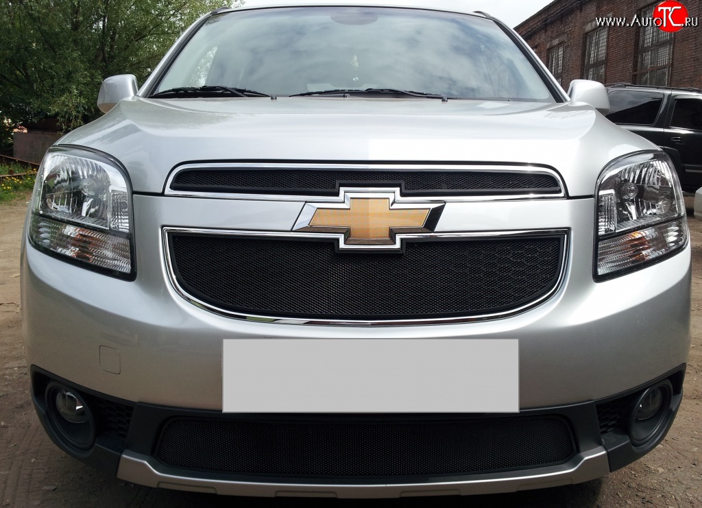 1 469 р. Сетка воздухозаборника переднего бампера Russtal Chevrolet Orlando (2011-2018)  с доставкой в г. Воронеж