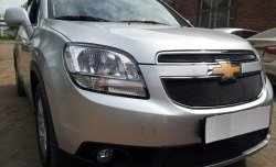 1 389 р. Сетка в решетку радиатора (верхняя) Russtal  Chevrolet Orlando (2011-2018) (черная)  с доставкой в г. Воронеж. Увеличить фотографию 3