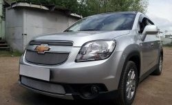 1 539 р. Сетка в решетку радиатора (нижняя) Russtal  Chevrolet Orlando (2011-2018) (хром)  с доставкой в г. Воронеж. Увеличить фотографию 6