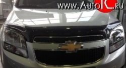 4 599 р. Дефлектор капота темный SIM Chevrolet Orlando (2011-2018)  с доставкой в г. Воронеж. Увеличить фотографию 1