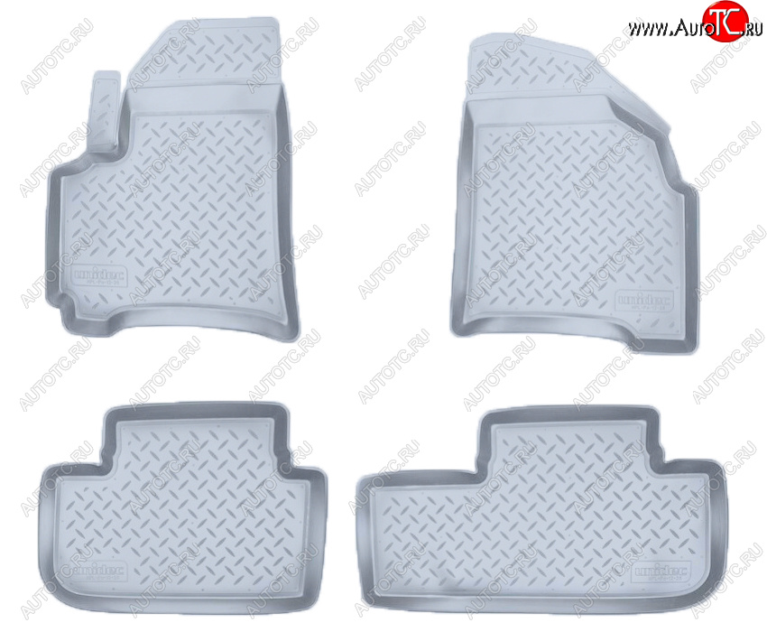 2 699 р. Коврики салона Norplast Unidec Chevrolet Rezzo (2000-2008) (Цвет: серый)  с доставкой в г. Воронеж