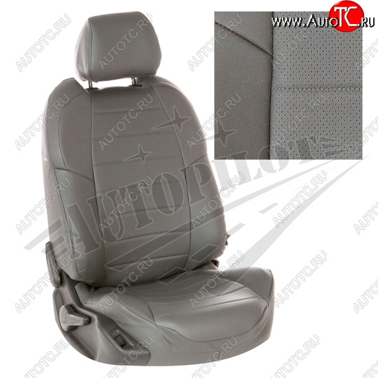 13 849 р. Чехлы сидений AUTOPILOT Экокожа (задние спинка и сиденье 40/60)  Chevrolet Spark  M300 (2010-2022) дорестайлинг, 2-ой рестайлинг (Серый + Серый)  с доставкой в г. Воронеж