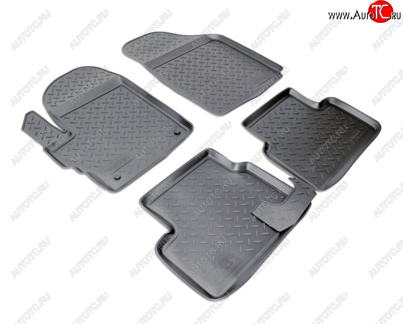 2 139 р. Комплект ковриков в салон Norplast Unidec  Chevrolet Spark  M200,250 (2005-2010) (Цвет: черный)  с доставкой в г. Воронеж
