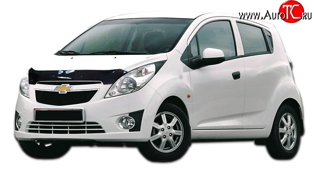 999 р. Дефлектор капота NovLine Chevrolet Spark M300 дорестайлинг (2010-2015)  с доставкой в г. Воронеж