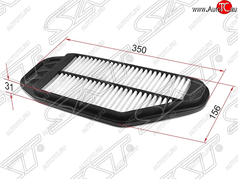 270 р. Фильтр воздушный двигателя SAT (1,0 / 1,2)  Chevrolet Spark  M300 (2010-2015), Ravon R2 (2016-2025)  с доставкой в г. Воронеж