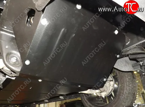 6 299 р. Защита картера двигателя (2 части, V-6,2) Alfeco  Chevrolet Tahoe  K2UC (2014-2021) (Сталь 2 мм)  с доставкой в г. Воронеж