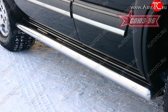 15 839 р. Защита порогов Souz-96 (d76) Chevrolet Tahoe GMT900 5 дв. (2006-2013)  с доставкой в г. Воронеж