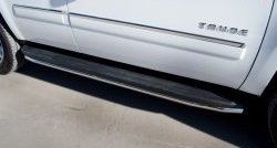 16 949 р. Защита порогов SLITKOFF из круглой трубы диаметром 42 мм (рестайлинг) Chevrolet Tahoe GMT900 5 дв. (2006-2013)  с доставкой в г. Воронеж. Увеличить фотографию 2
