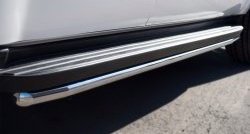 16 949 р. Защита порогов SLITKOFF из круглой трубы диаметром 42 мм (рестайлинг) Chevrolet Tahoe GMT900 5 дв. (2006-2013)  с доставкой в г. Воронеж. Увеличить фотографию 3