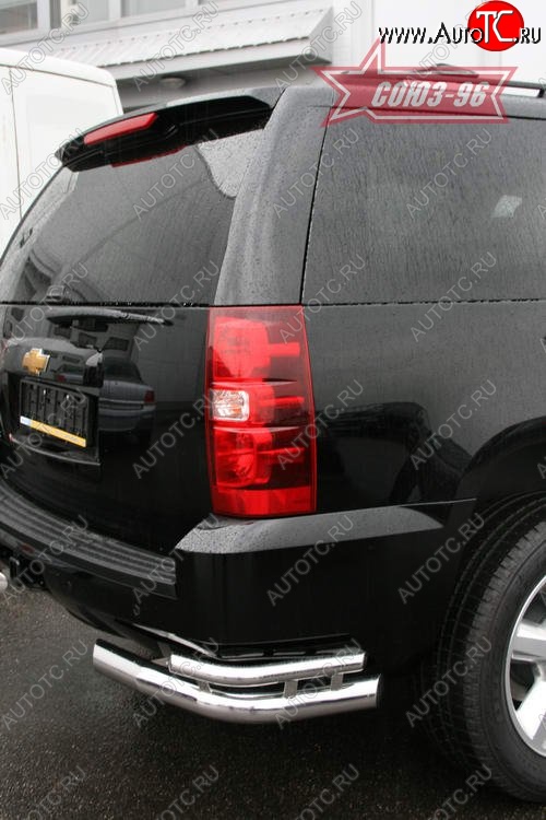 21 599 р. Защита заднего бампера Souz-96 (d76/42) Chevrolet Tahoe GMT900 5 дв. (2006-2013)  с доставкой в г. Воронеж