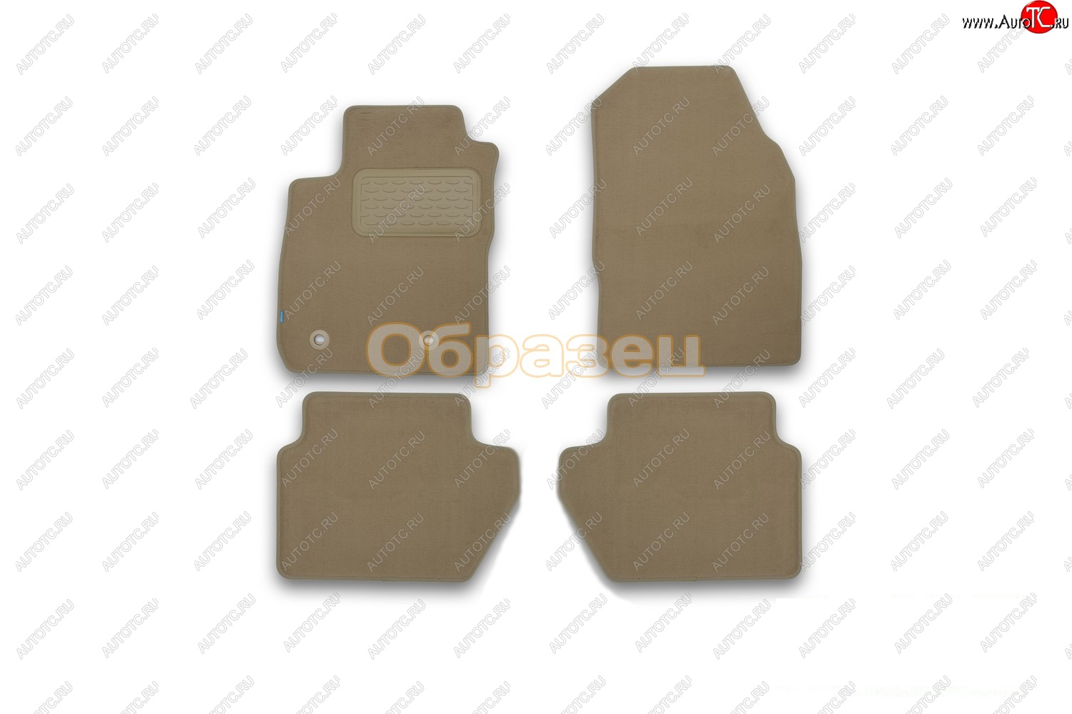134 р. Коврики в салон Klever Premium (АКПП, текстиль)  Chrysler 300C  LX (2004-2011) седан (Бежевый)  с доставкой в г. Воронеж