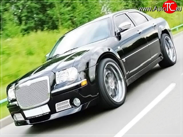 15 699 р. Накладка на передний бампер La Connection Chrysler 300C LX седан (2004-2011) (Неокрашенная)  с доставкой в г. Воронеж