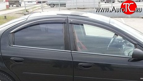 999 р. Комплект дефлекторов окон (ветровиков) 4 шт. Russtal Chrysler Neon (1999-2005)  с доставкой в г. Воронеж