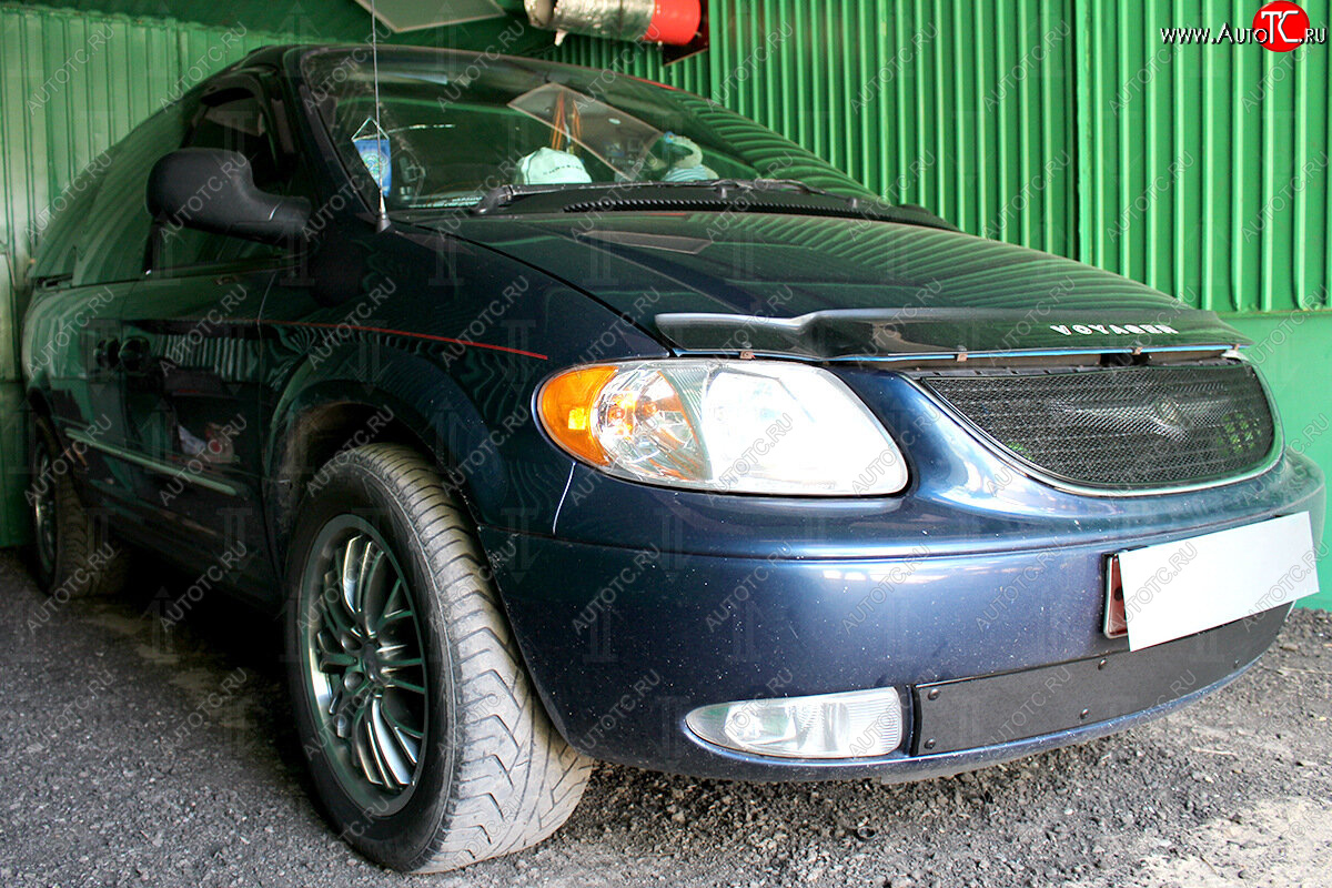 599 р. Зимняя заглушка воздухозаборника бампера Стрелка 11 Премиум  Chrysler Voyager  RG минивэн (2000-2004) дорестайлинг  с доставкой в г. Воронеж