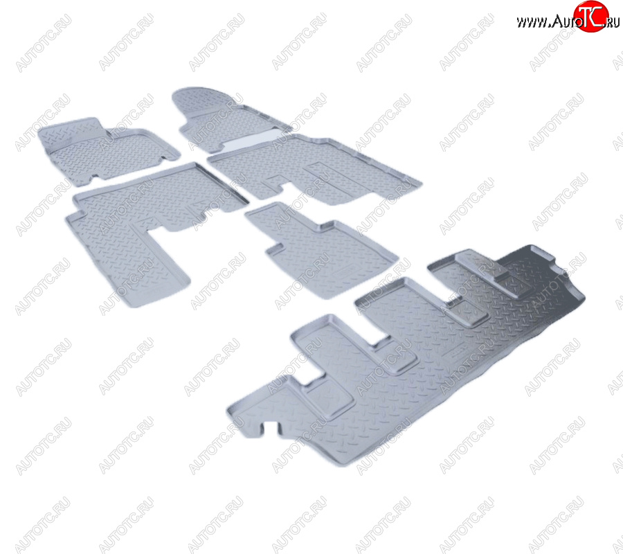 5 899 р. Коврики салона Norplast Unidec  Chrysler Voyager  RG минивэн (2000-2004), Dodge Caravan (2000-2007) (Цвет: серый)  с доставкой в г. Воронеж