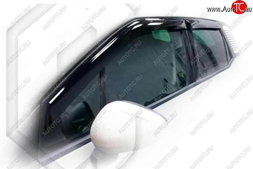 1 999 р. Дефлектора окон CA-Plastic CITROEN C3 Aircross дорестайлинг (2017-2021) (Classic полупрозрачный, Без хром молдинга)  с доставкой в г. Воронеж