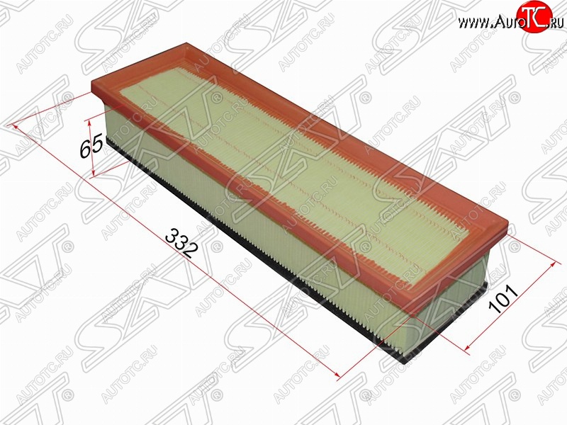 195 р. Фильтр воздушный двигателя SAT (332х101х65 mm)  CITROEN Berlingo  M59 (2002-2012), CITROEN C2 (2003-2009), CITROEN C3  FC/FN (2002-2009), Peugeot 1007 (2004-2009), Peugeot Partner  M49/M59 (1997-2002)  с доставкой в г. Воронеж