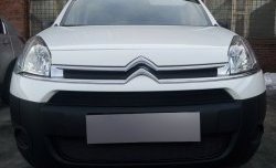 2 759 р. Сетка на бампер (рестайлинг) Russtal (черная) CITROEN Berlingo B9 дорестайлинг (2008-2016)  с доставкой в г. Воронеж. Увеличить фотографию 3