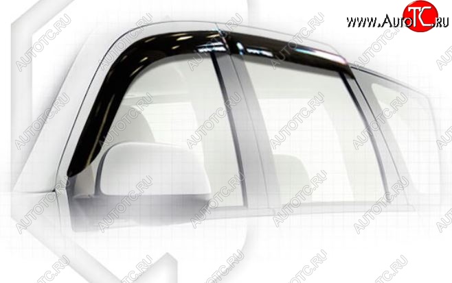 1 999 р. Дефлектора окон CA-Plastiс  CITROEN C-crosser (2007-2012) (Classic полупрозрачный, Без хром.молдинга)  с доставкой в г. Воронеж