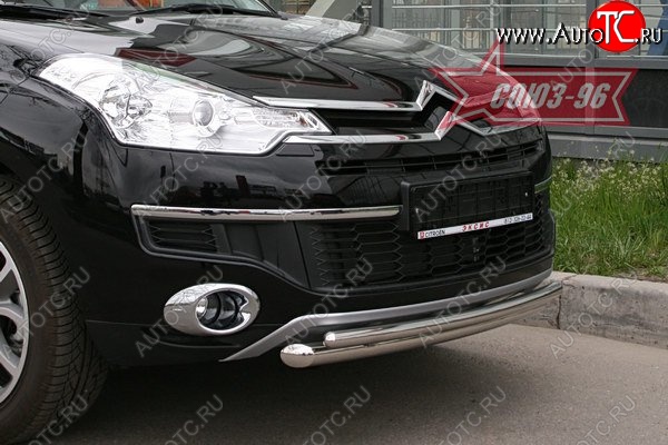 15 749 р. Защита переднего бампера двойная Souz-96 (d460/42) CITROEN C-crosser (2007-2012)  с доставкой в г. Воронеж
