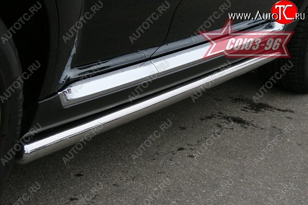 11 474 р. Защита порогов Souz-96 (d60) CITROEN C-crosser (2007-2012)  с доставкой в г. Воронеж