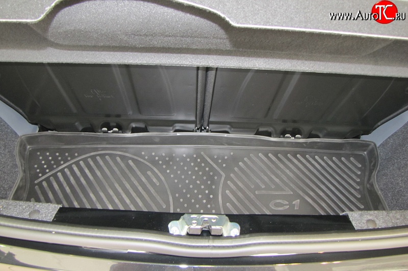 2 499 р. Коврик в багажник Element (полиуретан)  CITROEN C1  P (2008-2012) хэтчбэк 5 дв. 1-ый рестайлинг  с доставкой в г. Воронеж