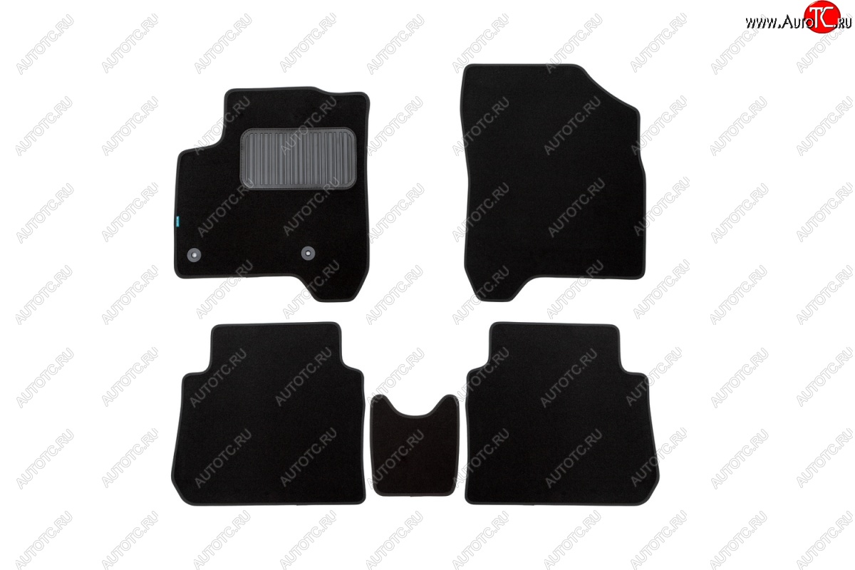 419 р. Коврики в салон Klever Premium (текстиль)  CITROEN C3 Picasso  дорестайлинг (2008-2012) (Черный)  с доставкой в г. Воронеж