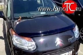 4 599 р. Дефлектор капота темный SIM  CITROEN C3 Picasso  дорестайлинг (2008-2012)  с доставкой в г. Воронеж