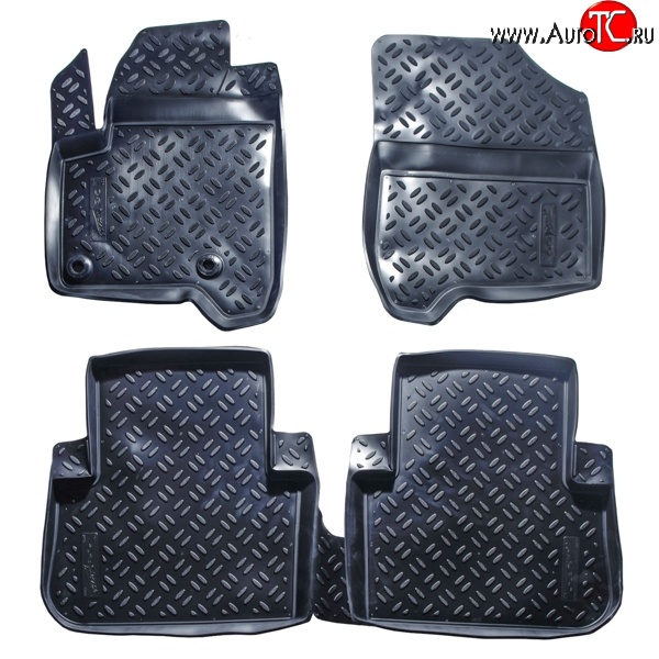 2 799 р. Комплект ковриков в салон Aileron 4 шт. (полиуретан)  CITROEN C3 Picasso  дорестайлинг (2008-2012)  с доставкой в г. Воронеж