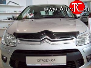 2 699 р. Дефлектор капота NovLine  CITROEN C4 (2008-2011)  рестайлинг, хэтчбэк 3 дв.,  рестайлинг, хэтчбэк 5 дв.  с доставкой в г. Воронеж