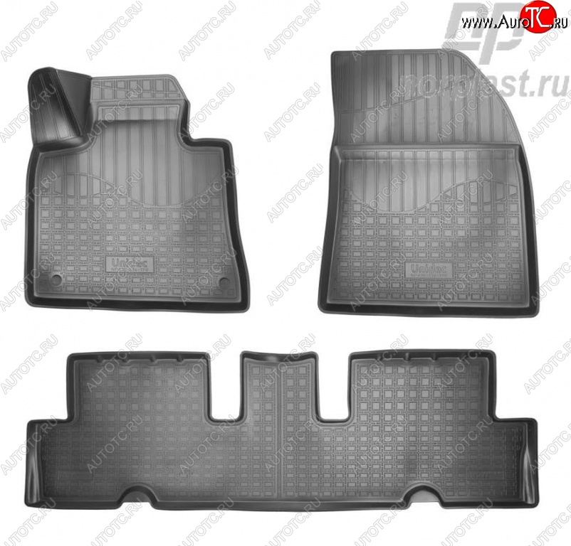 2 139 р. Коврики в салон Norplast Unidec CITROEN C4 Grand Picasso (2014-2016) (Цвет: черный)  с доставкой в г. Воронеж